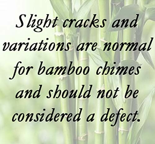 Message about bamboo chimes and slight cracks.