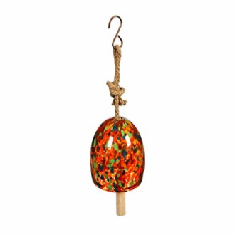 Evergreen Colorful Art Glass Wind Chime