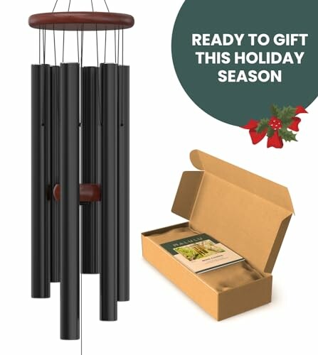 Wind Chimes with a Gift Box Ready for Holiday Season