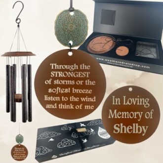 Personalized Wind Chime Memorial Gift