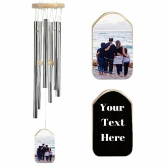 Custom Wind Chimes with Photo Text