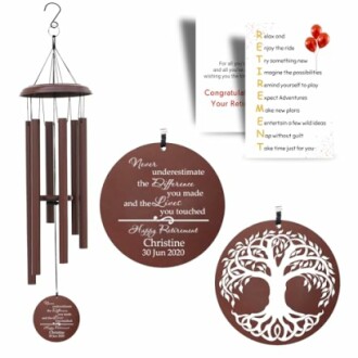 PORTHO Custom Retirement Wind Chime